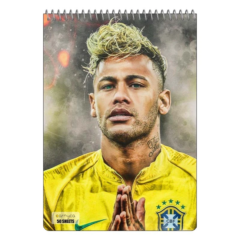 دفتر نقاشی 50 برگ سیمی کارنیکا طرح نیمار Neymar کد 66352