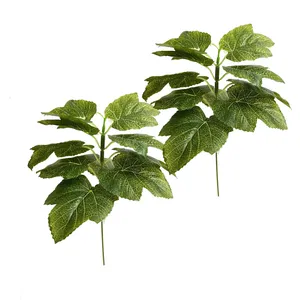 گل مصنوعی مدل بوته برگ انگور مجموعه 2 عددی