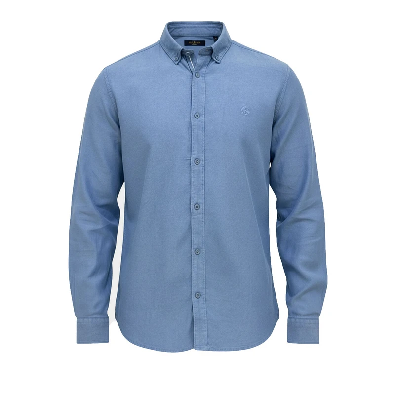 پیراهن آستین بلند یقه برگردان مردانه مدل 1102