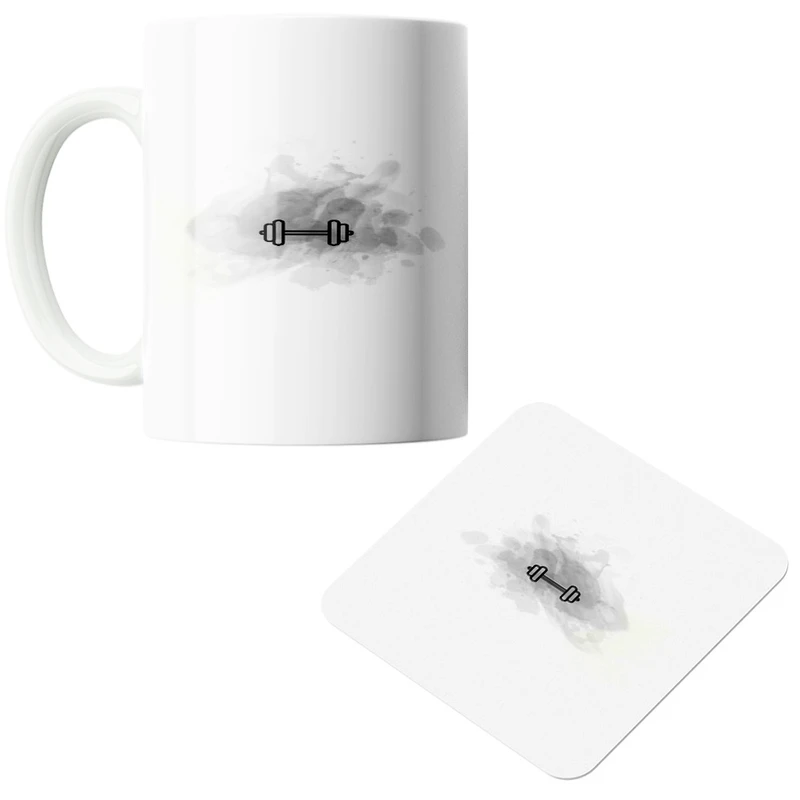 ماگ پاد آفرین مدل وزنه کد9 به همراه زیر لیوانی 