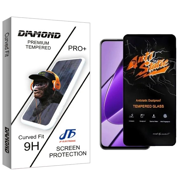محافظ صفحه نمایش جی اف مدل Diamond Antistatic مناسب برای گوشی موبایل ریلمی C55