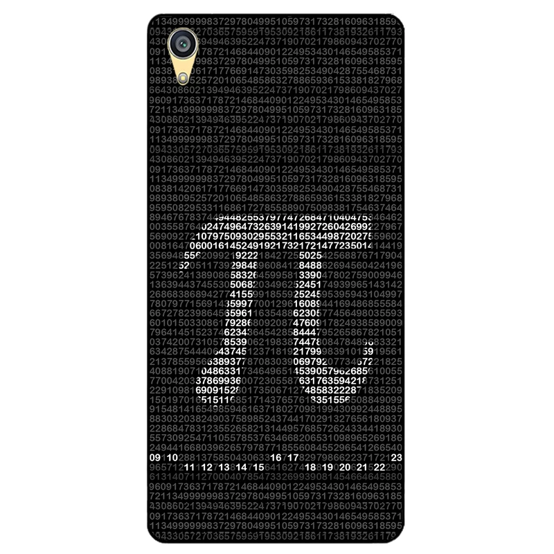 کاور مگافون طرح عدد پی مدل 7240 مناسب برای گوشی موبایل سونی Xperia M4