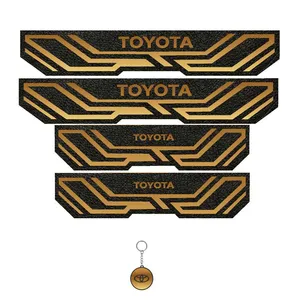 برچسب پارکابی خودرو مهدیار کد PKA T 83 مناسب برای  تیوتا مجموعه 4 عددی به همراه جاکلیدی