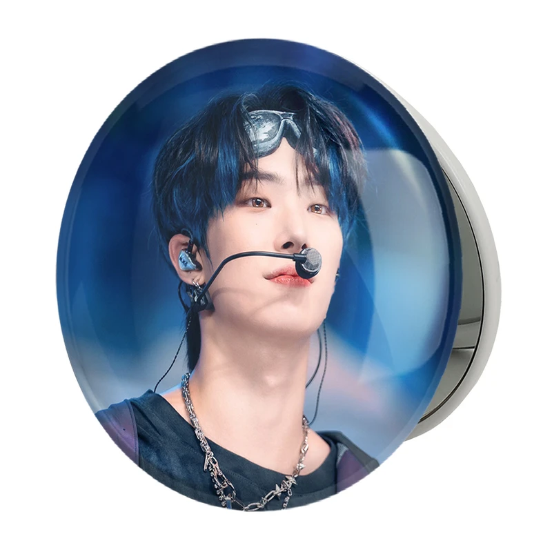 آینه جیبی خندالو طرح مینگی گروه ایتیز ATEEZ مدل تاشو کد 21252 