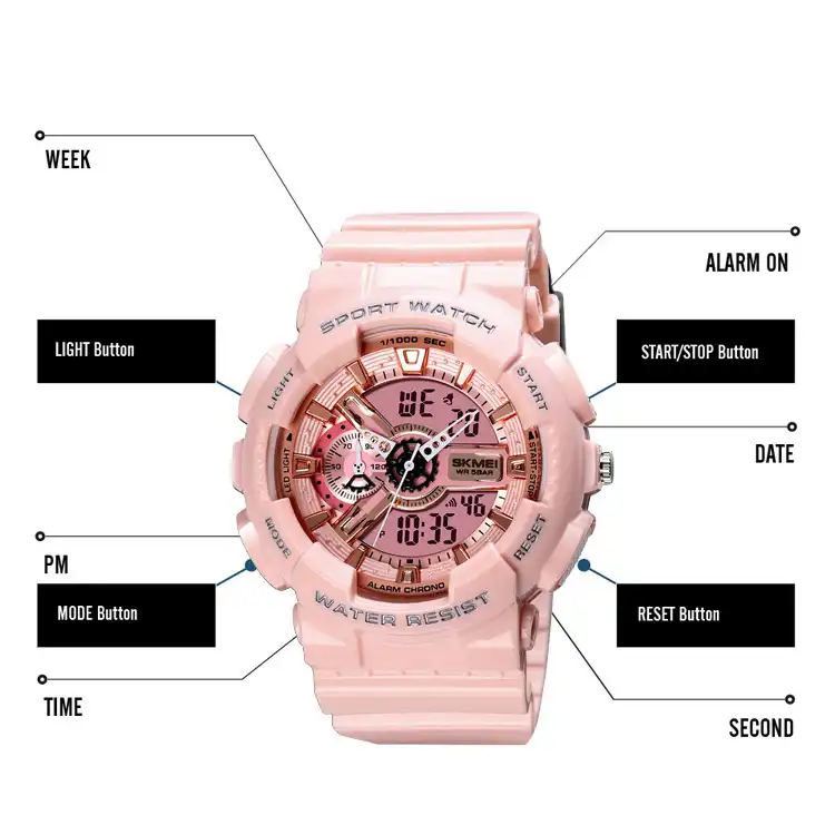 ساعت مچی دیجیتال زنانه اسکمی مدل 1688PK