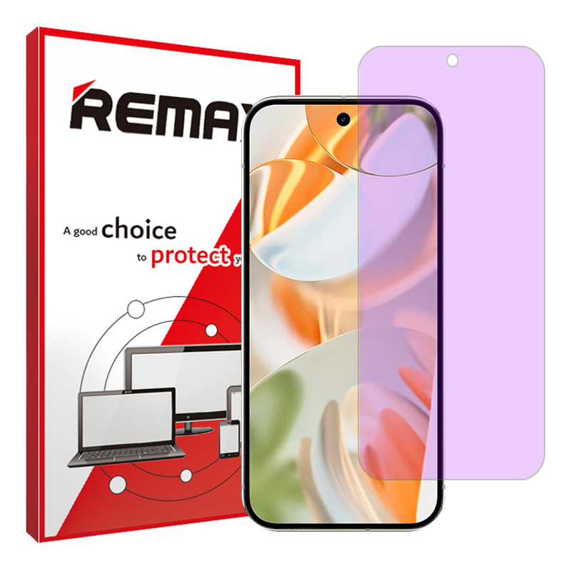 محافظ صفحه نمایش ضداشعه بنفش ریمکس مدل Resistant مناسب برای گوشی موبایل گوگل Pixel 9 Pro