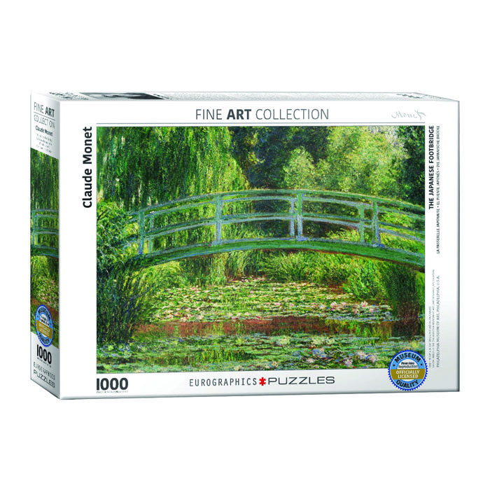 پازل 1000 تکه یوروگرافیکس پازلز مدل The Japanese Footbridge كد 0827-6000