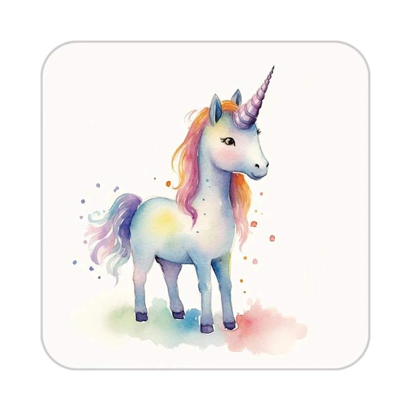 زیر لیوانی کاکتی طرح اسب تک شاخ و یونیکورن مدل mp32395