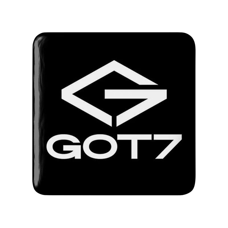 مگنت خندالو طرح گروه گات سون GOT7  مدل مربعی کد 21038