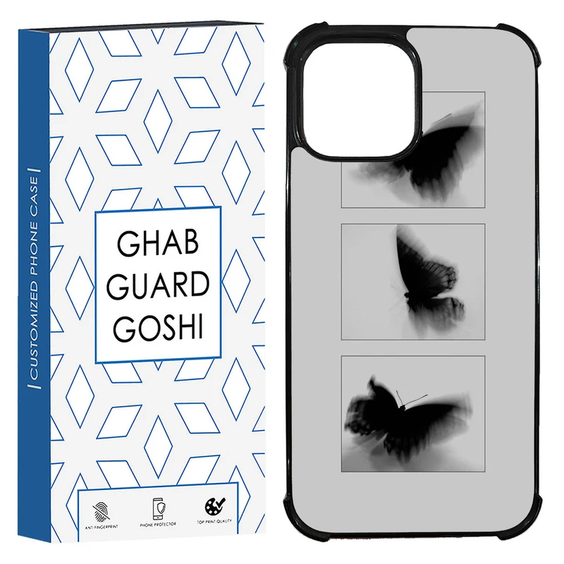 کاور قاب گارد گوشی طرح پروانه کد TPU-178 مناسب برای گوشی موبایل اپل Iphone 13 Pro Max
