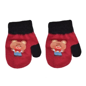 دستکش بافتنی نوزادی مدل teddy2