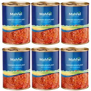 کنسرو خوراک بادمجان محفل - 380 گرم بسته 6 عددی