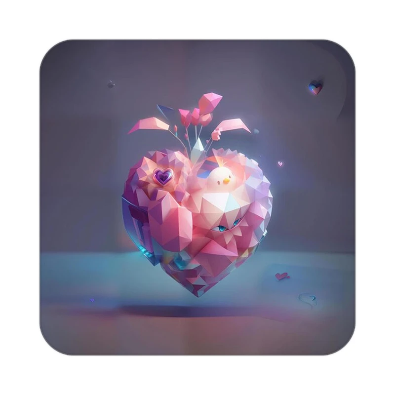 زیر لیوانی کاکتی مدل عاشقانه کد mp11324