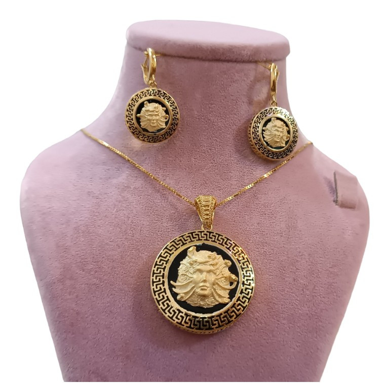 نیم ست نقره زنانه مدل تاج فرشته