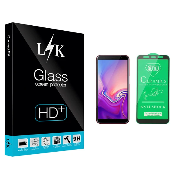 محافظ صفحه نمایش سرامیکی ال کی مدل +LITE مناسب برای گوشی موبایل سامسونگ Galaxy J6 Plus