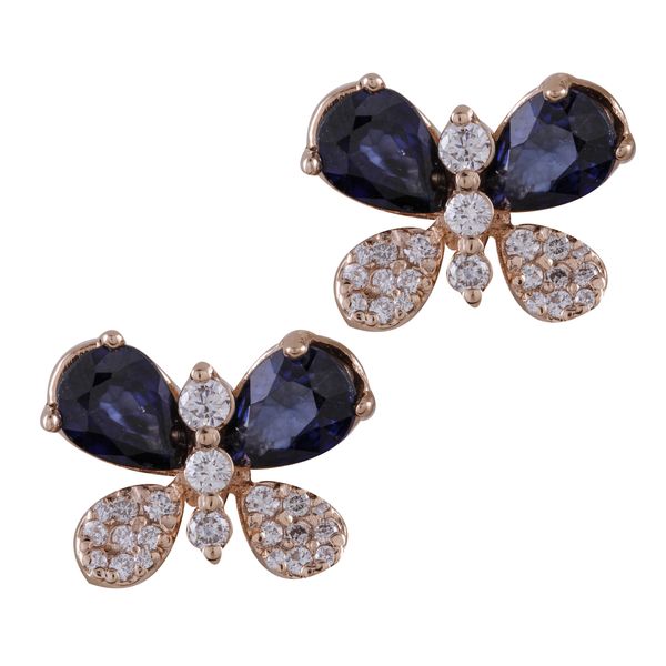 گوشواره طلا 18 عیار زنانه جواهری گاندی مدل 30678 گوشواره طلا 18 عیار زنانه جواهری گاندی مدل 30678