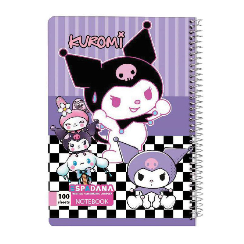 دفتر مشق 100 برگ اسپادانا مدل کرومی کد 1076789 مجموعه 4 عددی