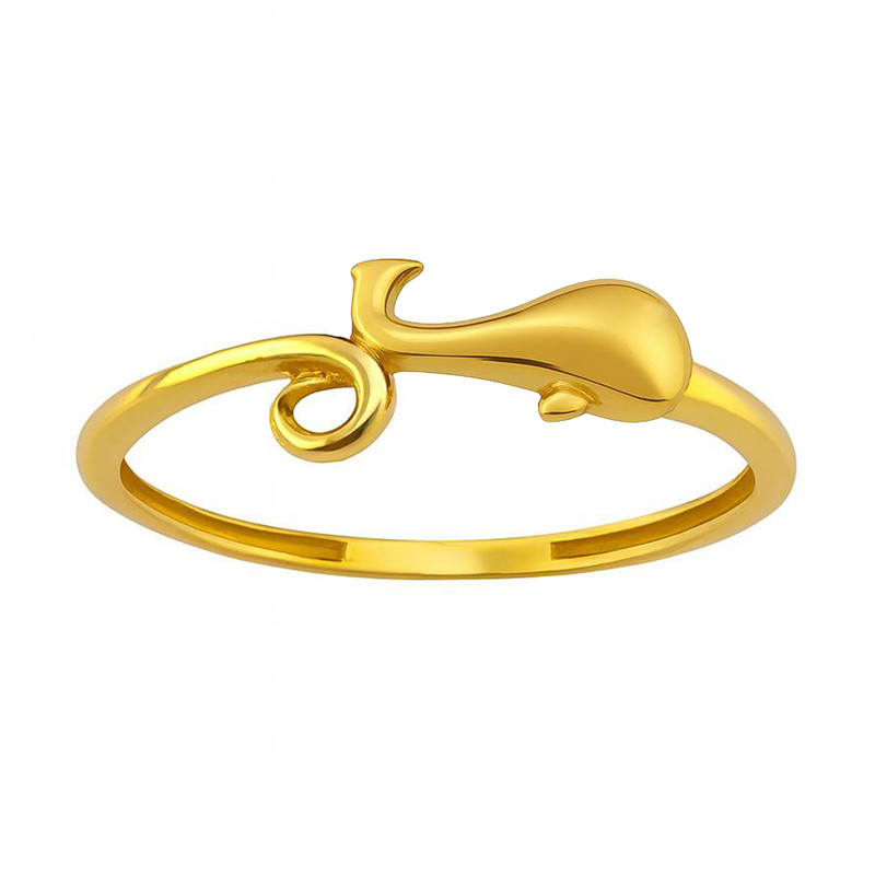 انگشتر طلا 18 عیار زنانه گالری صادقی مدل مینیمال سایز 53