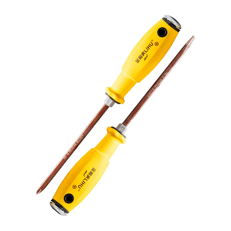 پیچ گوشتی ضربه خور دوسو و چهارسو لیهو مدل 1503SDH سایز 150 میلی‌متر بسته 2 عددی
