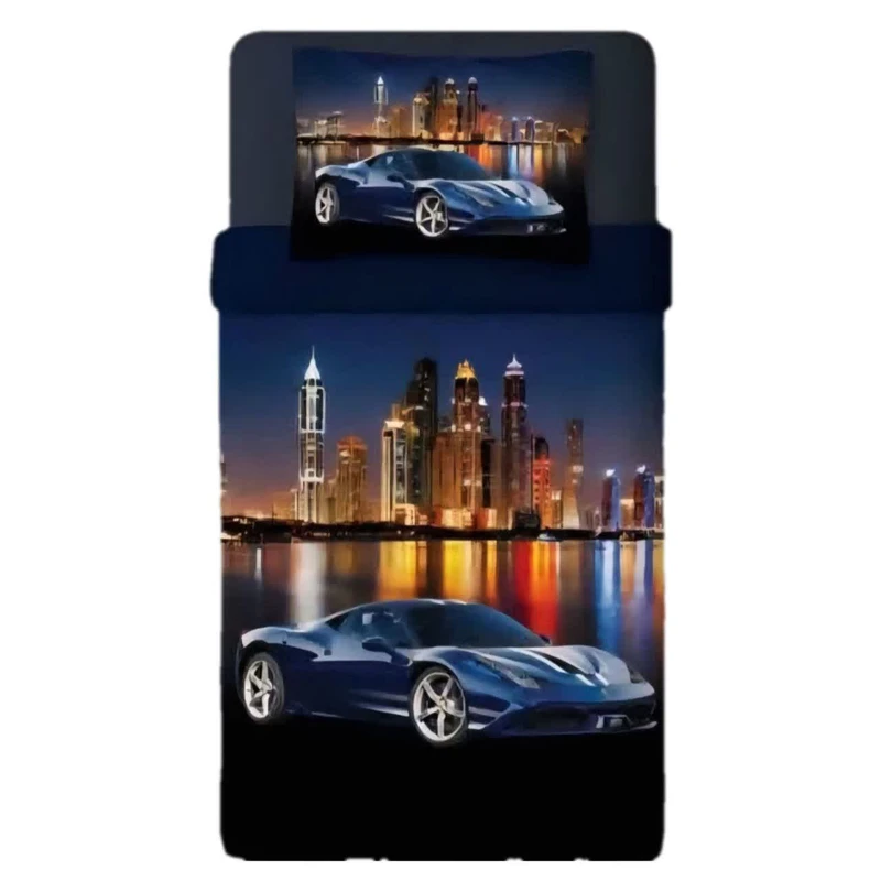 سرویس خواب 1 نفر 4 تکه مدل پسرانه ماشین 120 کد 193