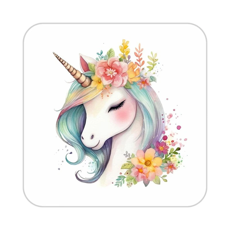 زیر لیوانی کاکتی طرح اسب تک شاخ و یونیکورن مدل mp32962