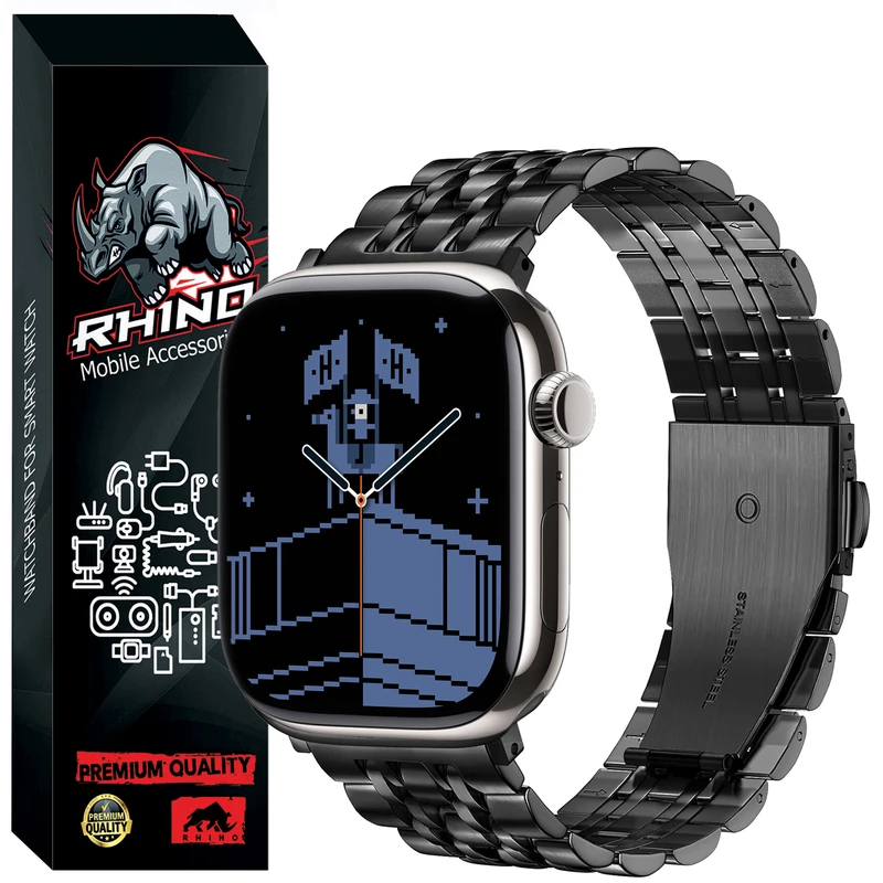 بند راینو مدل 7Bead مناسب برای اپل واچ سری 11 سایز 46 میلی متری