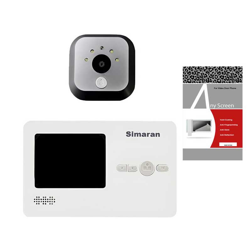 چشمی دیجیتال درب سیماران مدل HF-28M به همراه محافظ صفحه نمایش