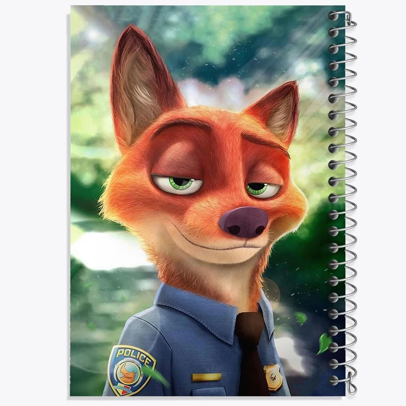 دفتر نقاشی 50 برگ خندالو مدل انیمیشن زوتوپیا  کد 1022