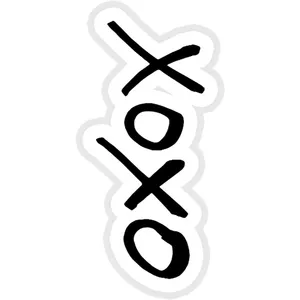استیکر لپ تاپ طرح XOXO کد ST2070