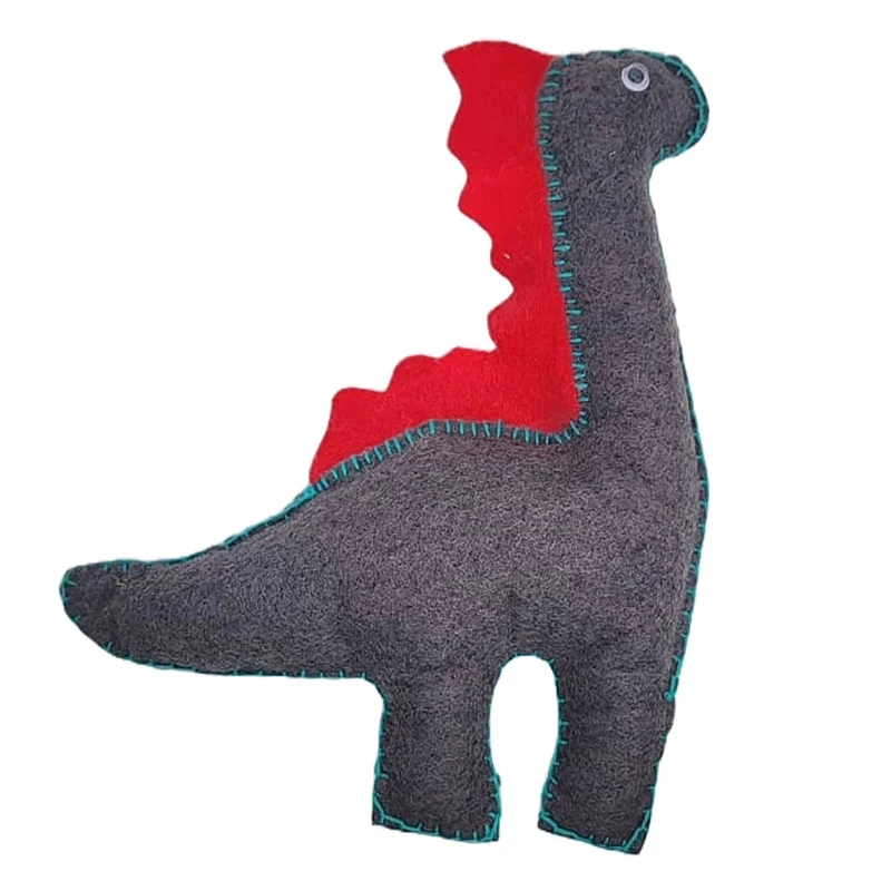 عروسک نمدی طرح دایناسور سایز بزرگ ارتفاع 20 میلی متر