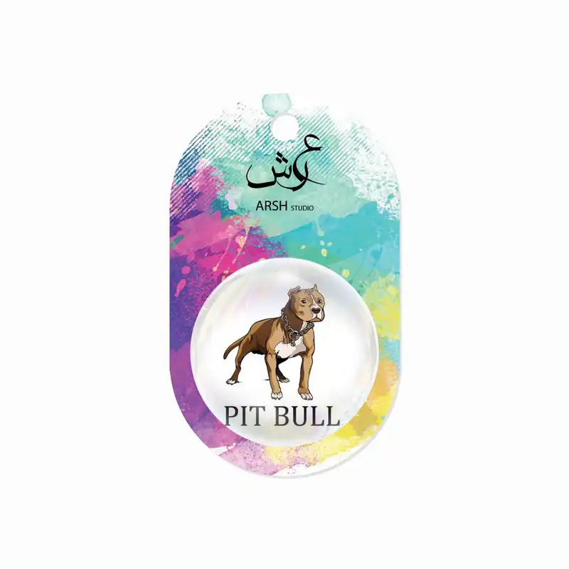 مگنت عرش طرح سگ پیت بول کد Asm342