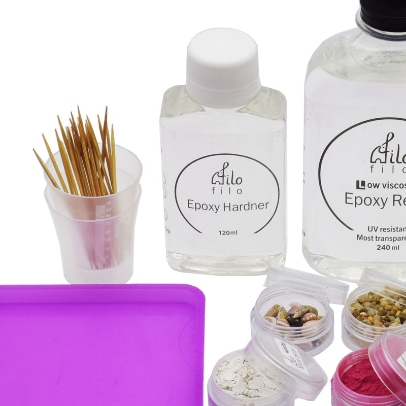 بسته کار با رزین اپوکسی فیلو باکس مدل Starter Kit مجموعه 25 عددی