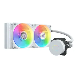 خنک کننده آبی کولر مستر مدل  Masterliquid ML240L V2 ARGB White Edition