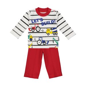 نقد و بررسی ست تی شرت و شلوار نوزادی پسرانه آدمک مدل 2171122-72 توسط خریداران