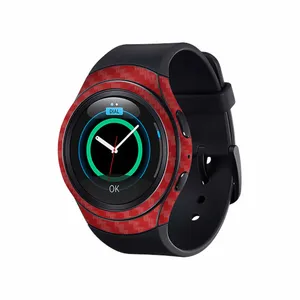MAHOOT Red-Fiber Cover Sticker for Samsung Galaxy Gear S2 Smartwatch