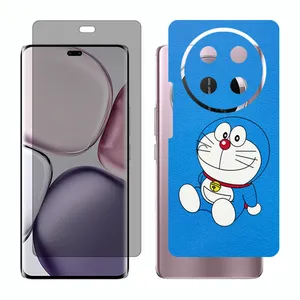 Glass Together model privacy screen protector suitable for Honor X9c mobile phone with back cover sticker