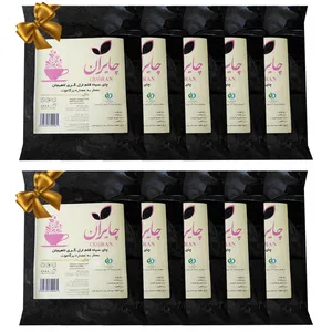 چای ایرانی سیاه‌ قلم  معطر به عصاره برگاموت چایران - 4000 گرم بسته 10 عددی