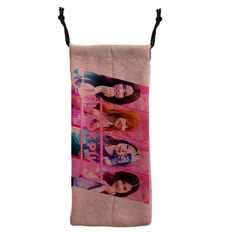 کیف عینک مدل BLACK PINK  کد J17 رنگ صورتی