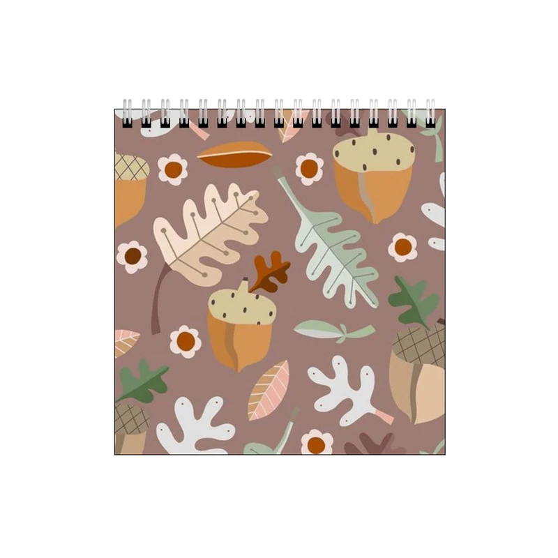 دفتر طراحی طرح پترن پاییزی بلوط کد 7205761