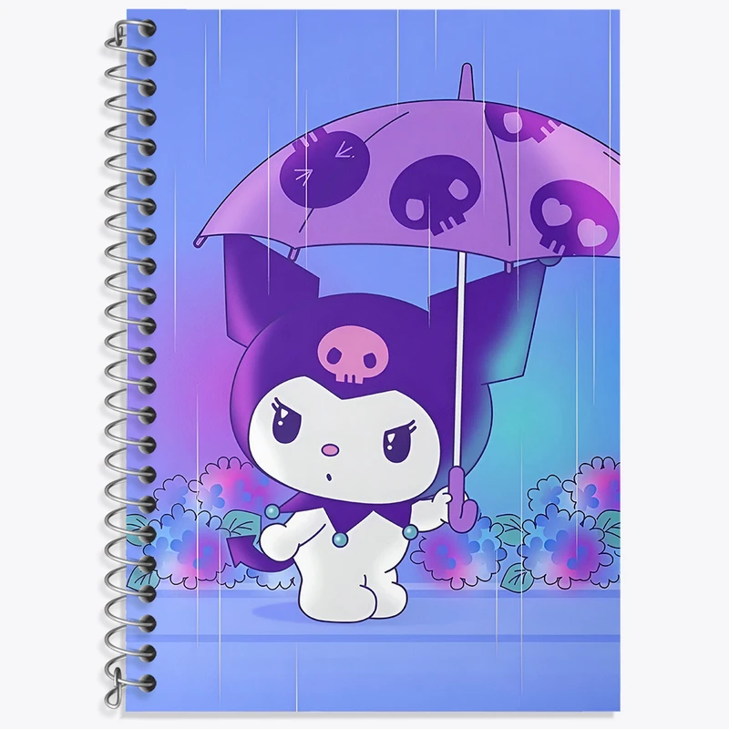 دفتر لغت 50 برگ خندالو طرح کرومی (Kuromi) کد N4207