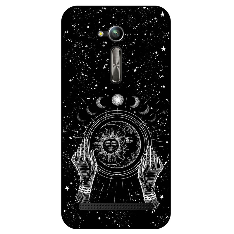 کاور مگافون طرح ماه و خورشید مدل 1892 مناسب برای گوشی موبایل ایسوس Zenfone Go / ZB500KL