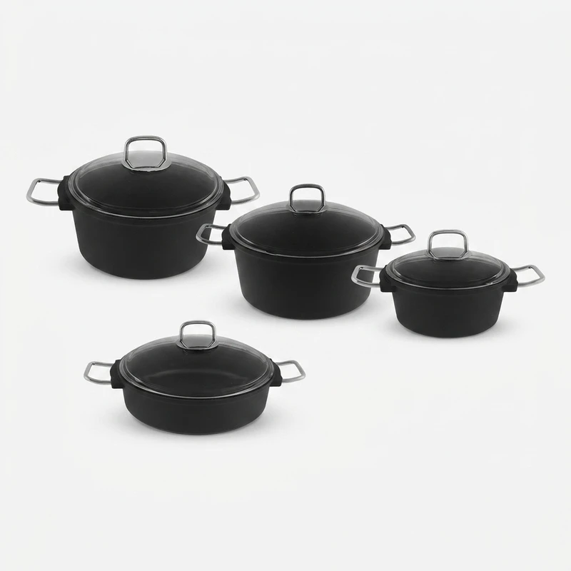 سرویس قابلمه و تابه گرانیتی 8 پارچه دسینی مدل Ntop-Marula 