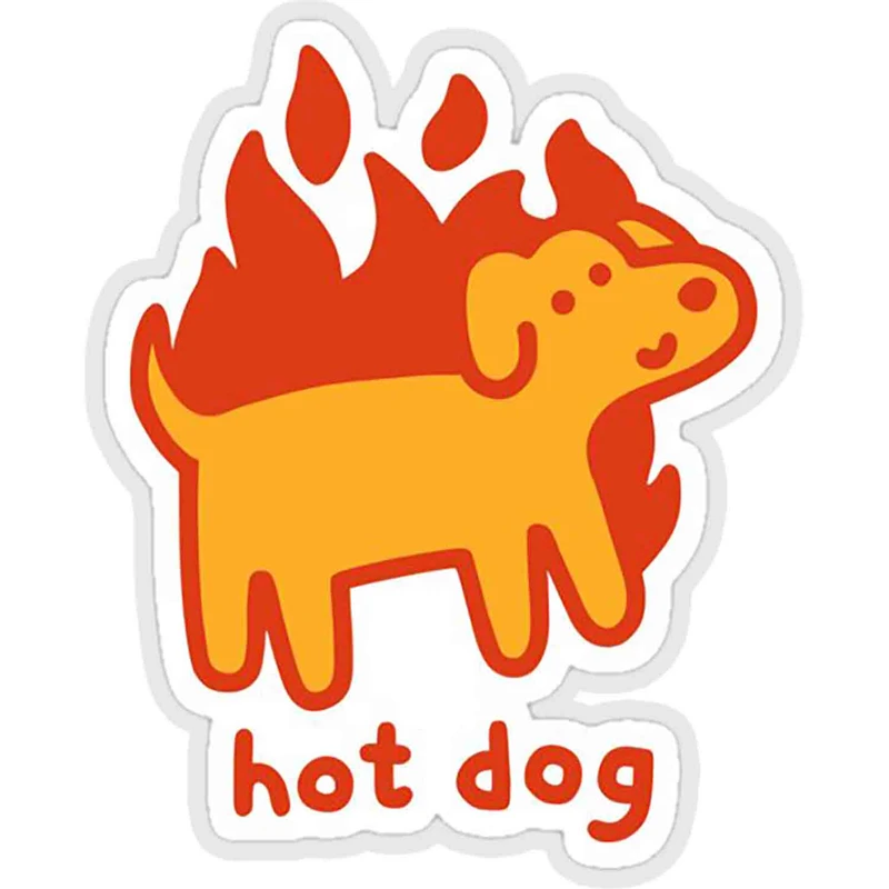 استیکر لپ تاپ طرح hot dog کد ST888