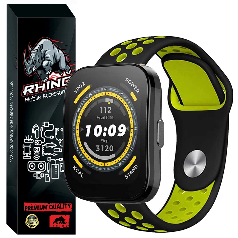 بند راینو مدل Nik Sport مناسب برای ساعت هوشمند امیزفیت Bip 5