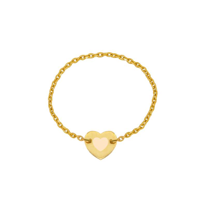 انگشتر طلا 18 عیار زنانه مایا ماهک مدل قلب کد MR1521 سایز 55