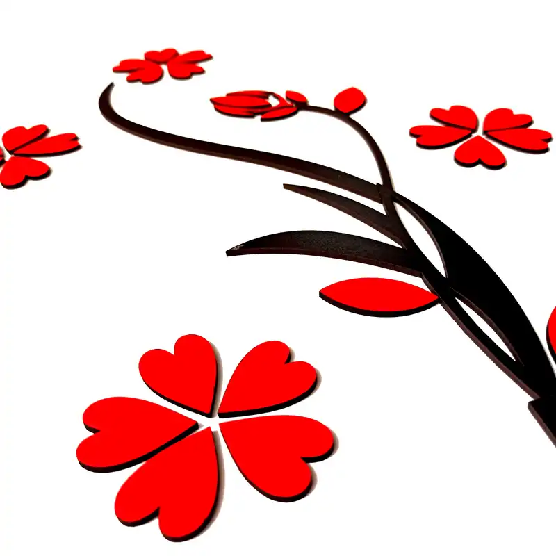 استیکر مدل گل و گلدان کد 225255