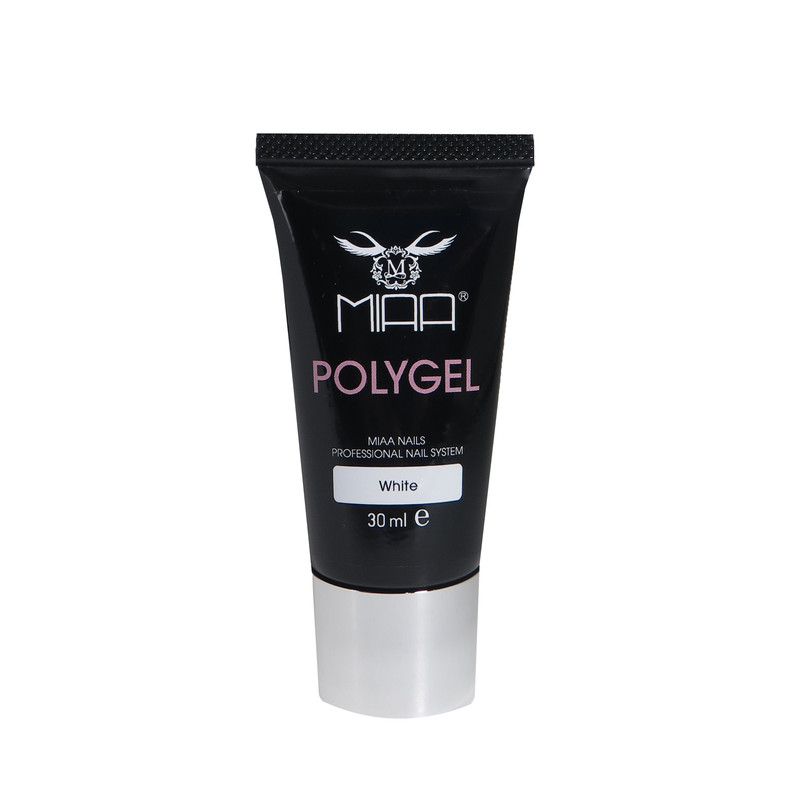 پلی ژل کاشت ناخن میا کد WHITE حجم 30 میلی لیتر