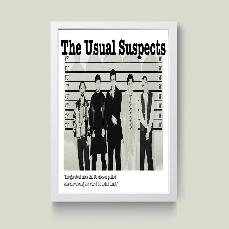 تابلو مدل The Usual Suspects کد m2572-w