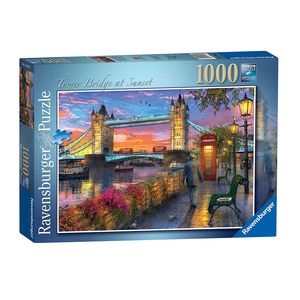 پازل 1000 تکه راونزبرگر مدل Tower Bridge of London at Sunset کد 15033