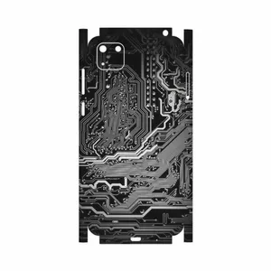 MAHOOT Black Printed Circuit Board-FullSkin Cover Sticker for Huawei Y5p